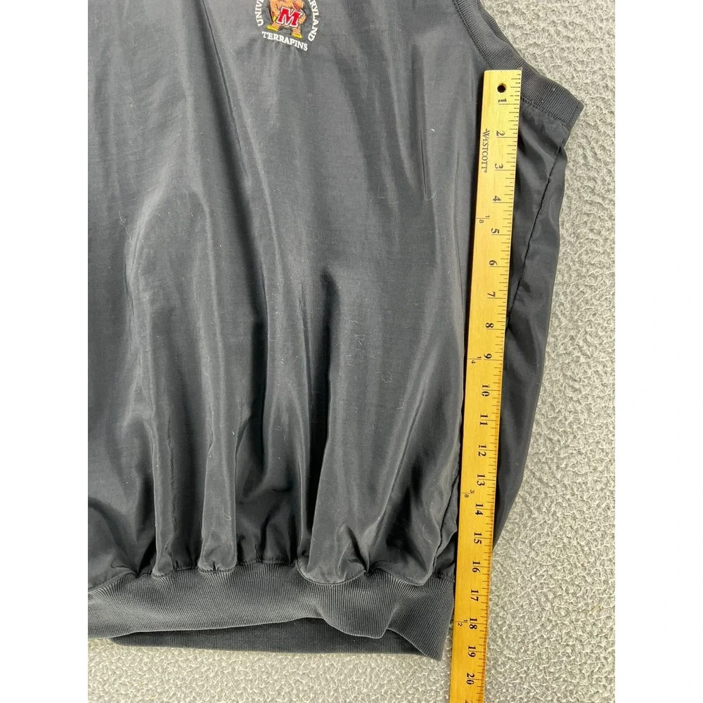 Vintage University‎ of Maryland Terrapins Vest Black Pullover Men XL USA Starbus